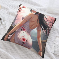 Dreamy Girl Double-Sided Plush Pillow Cover - Okomall