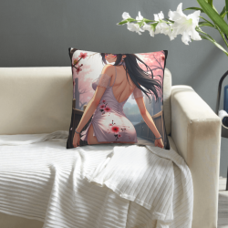 Federa Cuscino in Peluche Doppio Lato 'Dreamy Girl' - Okomall