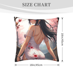 夢幻少女雙面毛絨抱枕套 - Okomall
