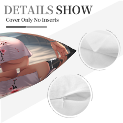 Funda de Almohada de Peluche de Doble Cara 'Dreamy Girl' - Okomall