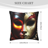 Housse de coussin en peluche à portrait double face - Okomall