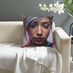 Exquisite Portrait Plush Pillow Cover - Okomall