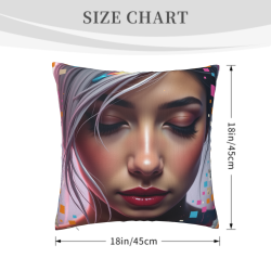 Exquisite Portrait Plush Pillow Cover - Okomall