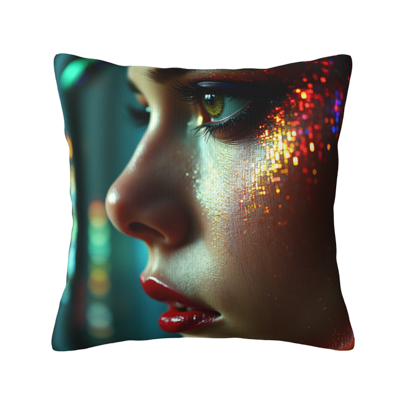 Housse de coussin portrait féminin esthétique - Okomall