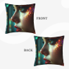 Housse de coussin portrait féminin esthétique - Okomall