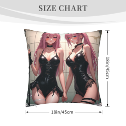 Federa Cuscino Anime Bella Ragazza a Doppio Lato - Okko Mall