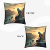 Housse de coussin en peluche Le penseur - Impression double face | Okomall
