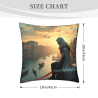 Plush Pillow Cover The Thinker - Double-Sided Print | Okomall
