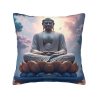 Coussin en peluche avec paysage zen - 18x18 pouces | OKOMALL