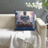 Coussin en peluche avec paysage zen - 18x18 pouces | OKOMALL