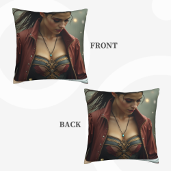 Housse de Coussin Motif Fée de la Forêt Enchantée - Okomall
