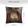 Housse de Coussin Motif Fée de la Forêt Enchantée - Okomall