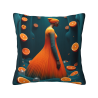 Funda de cojín de felpa con textura de ondas abstractas - Okomall