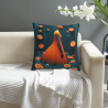 Housse de coussin en peluche à texture d'onde abstraite - Okomall