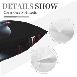 추상적인 얼굴 예술 쿠션 커버 - 18x18인치 | Okomall