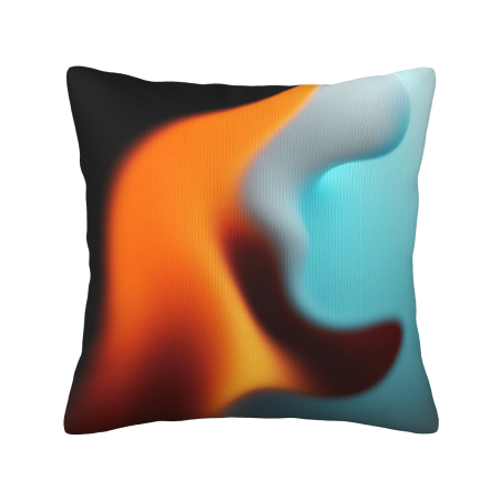 Coussin Décoratif Effet Fluide Abstrait en Peluche - Okomall