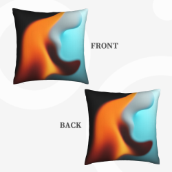 Funda de cojín de felpa abstracta de fluido - Okomall