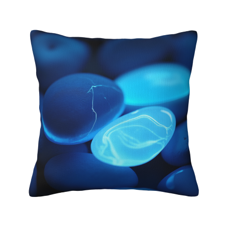 Cuscino peluche motivo goccia d'acqua astratto - Omal