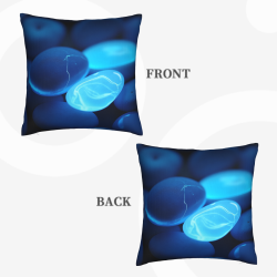 Funda de cojín de peluche abstracta con forma de gota de agua - Okomall