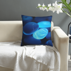 Funda de cojín de peluche abstracta con forma de gota de agua - Okomall