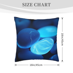 Funda de cojín de peluche abstracta con forma de gota de agua - Okomall