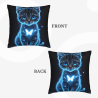 Funda de cojín de peluche para gatos con estrellas mágicas - Okomall