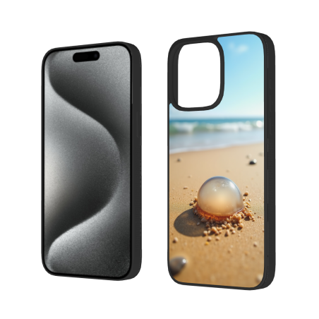iPhone 15/Pro/Max 해변 풍경 휴대폰 케이스 - okomall
