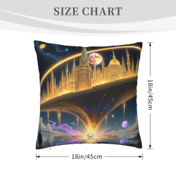Housse de Coussin en Peluche Galaxie - Okomall