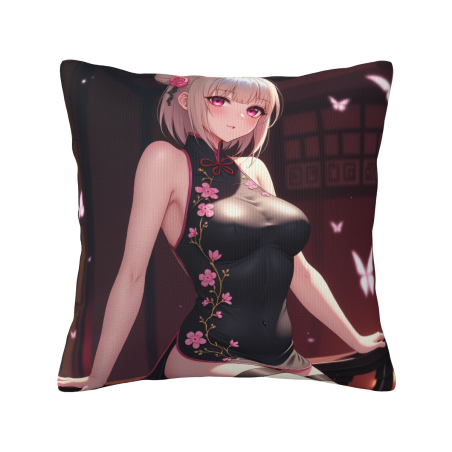 Copri-Cuscino in Peluche di Ragazza Anime - Okomall