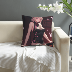 Housse de Coussin en Peluche de Fille Anime - Okomall