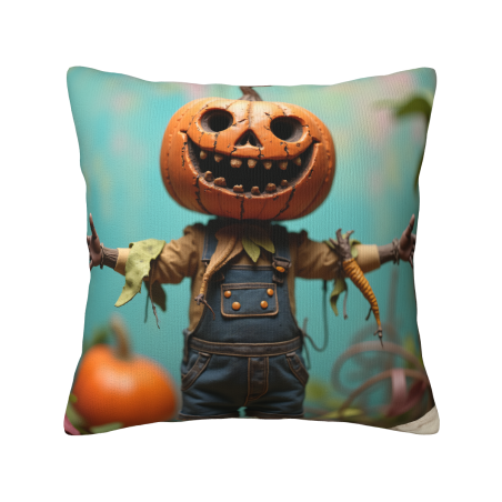 Housse de coussin en peluche à double face style champêtre - Okomall