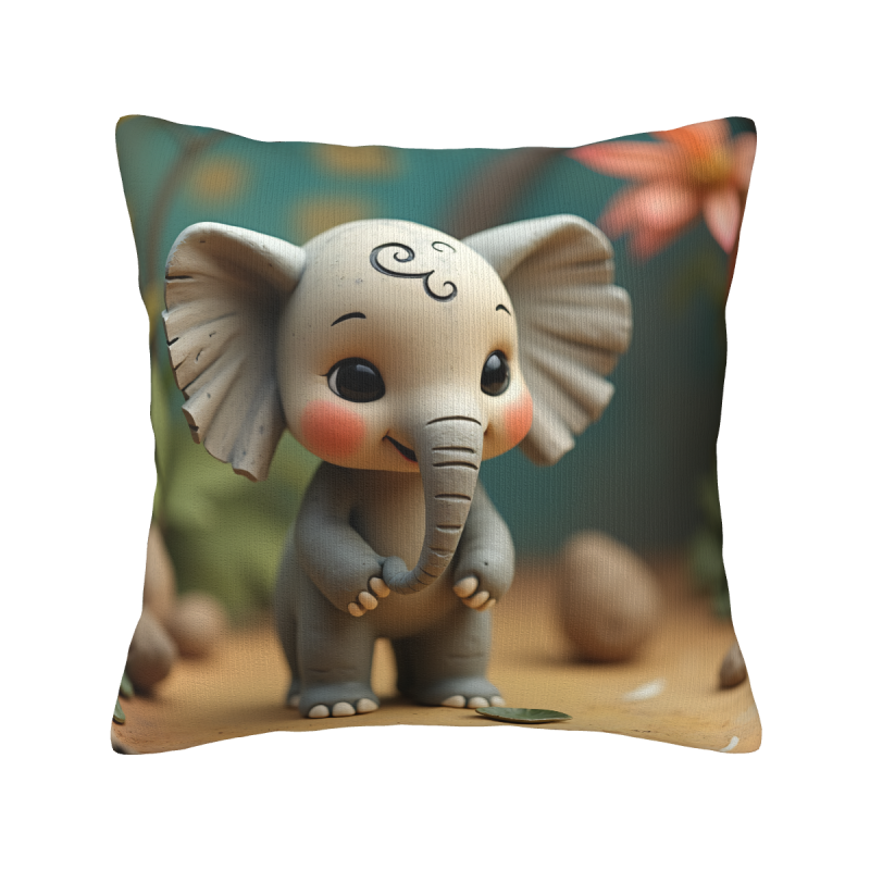 Funda de cojín de peluche de animales de dibujos animados lindos - Okomall