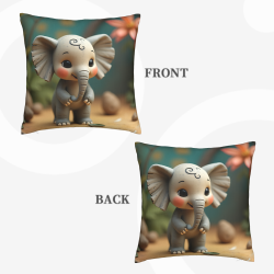 Funda de cojín de peluche de animales de dibujos animados lindos - Okomall