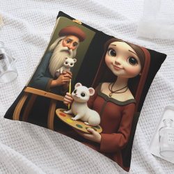 Funda de cojín de felpa estilo Renacentista - Okomall