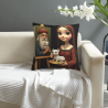 غطاء وسادة فروي بأسلوب عصر النهضة - Okomall