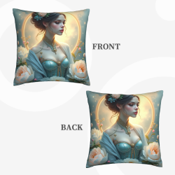 Federa cuscino ragazza fiori da sogno - Okomall