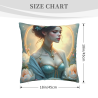 Housse de coussin de fille aux fleurs de rêve - Okomall