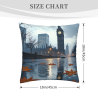 Funda de cojín de felpa London Fog - 18x18 pulgadas | OKOMALL