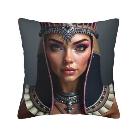 Funda de cojín de felpa de la Reina de Egipto - Okomall