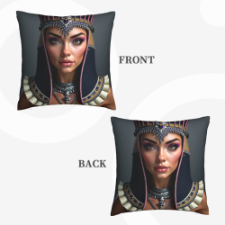 Funda de cojín de felpa de la Reina de Egipto - Okomall