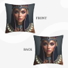 Funda de cojín de felpa de la Reina de Egipto - Okomall