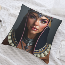 Funda de cojín de felpa de la Reina de Egipto - Okomall