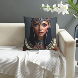 Funda de cojín de felpa de la Reina de Egipto - Okomall