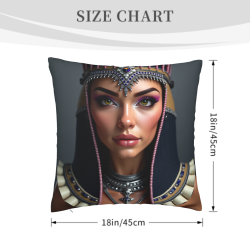 Funda de cojín de felpa de la Reina de Egipto - Okomall