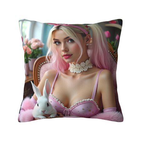 Мягкая плюшевая наволочка с изображением "Dreamy Girl" - Okomall