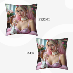 Housse de coussin en peluche pour fille de rêve - Okomall