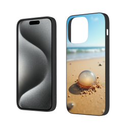 iPhone 15/Pro/Max 해변 풍경 휴대폰 케이스 - okomall