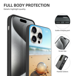 iPhone 15/Pro/Max 해변 풍경 휴대폰 케이스 - okomall