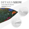 Funda de cojín de felpa con estampado de campo de flores encantador - Okomall
