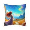 Funda de cojín de peluche con diseño de bosque encantado - Okomall